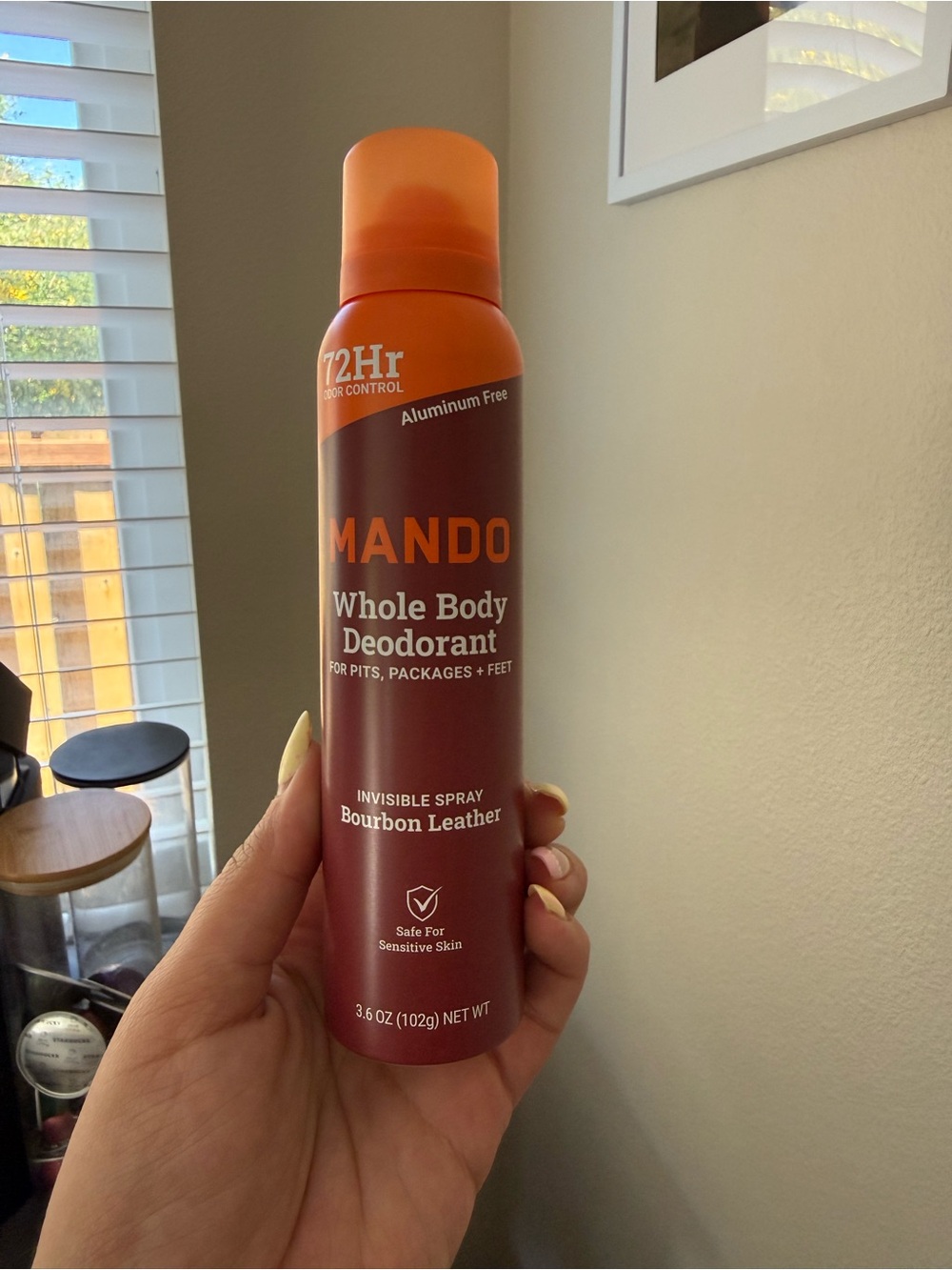 Bourbon Leather Whole Body Deodorant Spray - Orange/Brown